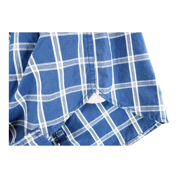Nautica Jeans Co Shirt Mens XL Button Up Plaid - Short Sleeve 100% Cotton - Picture 7 of 10
